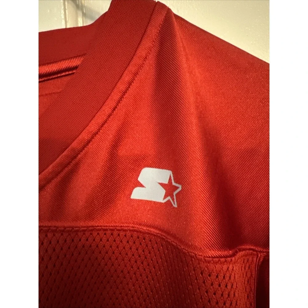 Starter VTG Ohio State Buckeyes Football #7 Jersey Mens S Uniform Shirt Red Mesh